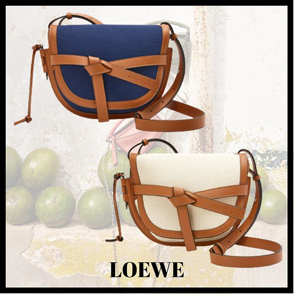 【ロエベ】ゲートバッグ スモール コピー (キャンバス&カーフ) A650T20X34